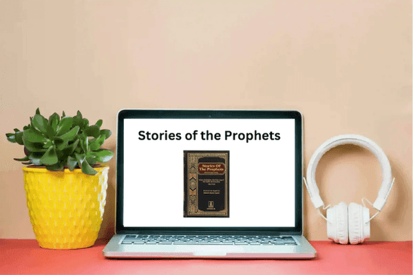 Cover image for Stories of the Prophets Course with Islamic script and educational tools.