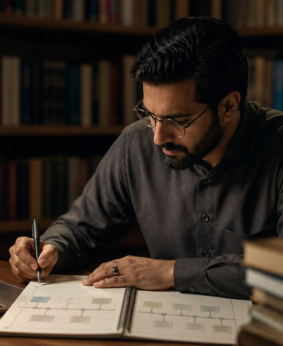 Editorial photograph of Seerah and Prophetic biography study online.